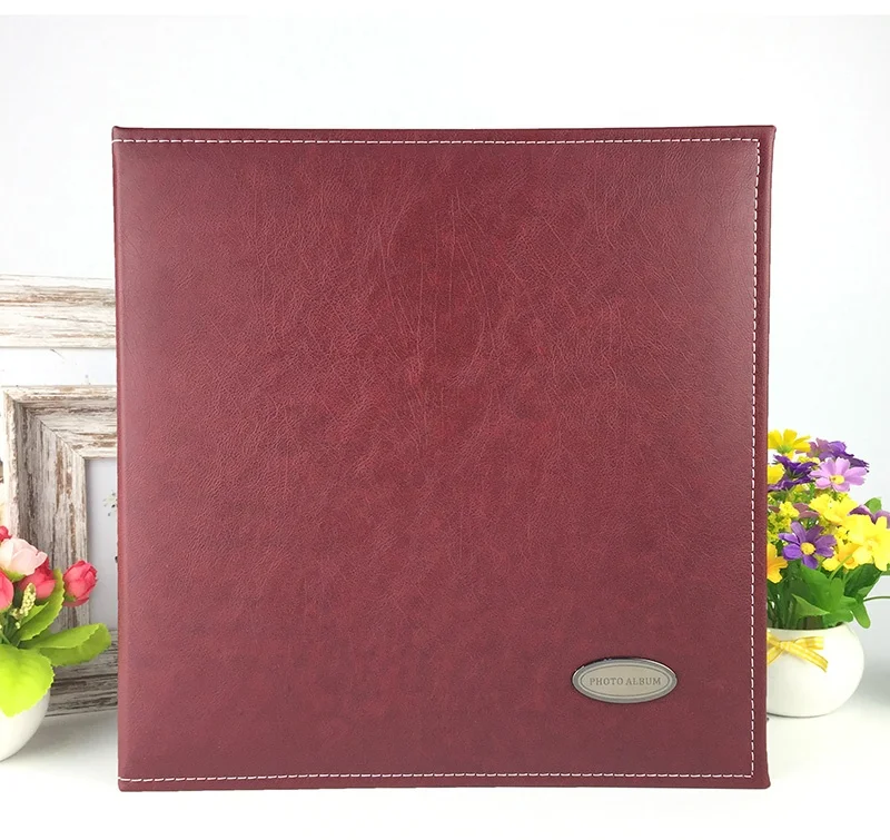 Guanmei PU photo album 40 pages Self adhesive album photo 12x12 inch Screw bound large wedding photo albums