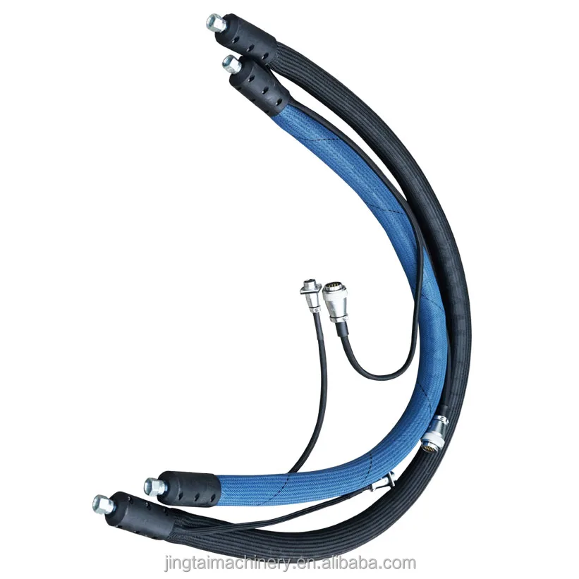 Hot melt glue dispensing heated hose pipe