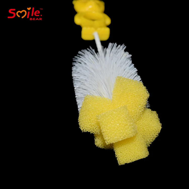 
bear baby bottle brush nipple brush for cleaning baby feeding bottle 