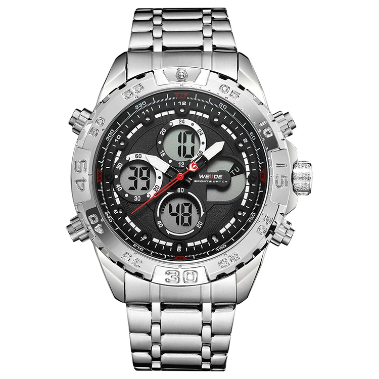 Weide watches men wrist quartz luxury high quality stainless steel sports watches wholesale