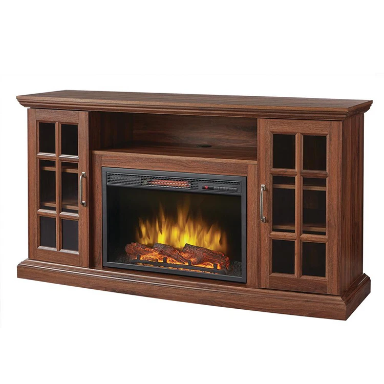 Modern wood electric fireplaces stove