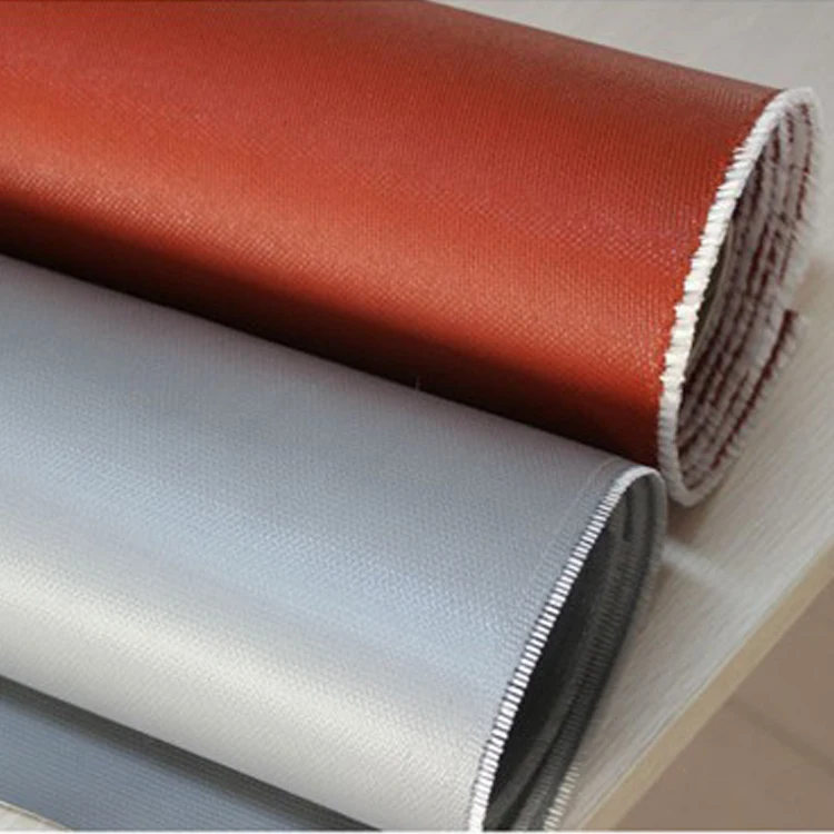 Silicone Rubber Coated Fireproof Fiberglass Cloth