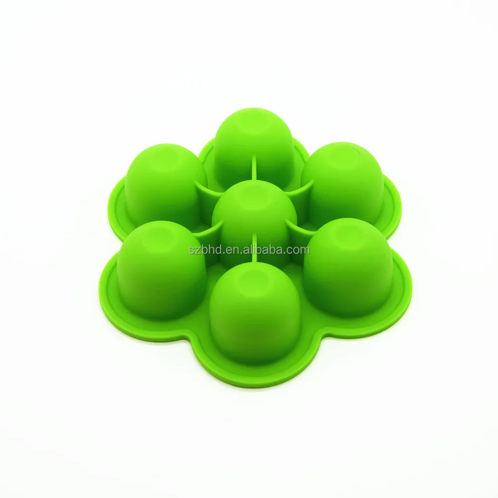Silicone Storage Container and Baby Food Freezer Tray with Lid , Silicone Egg Bites Molds for Pot
