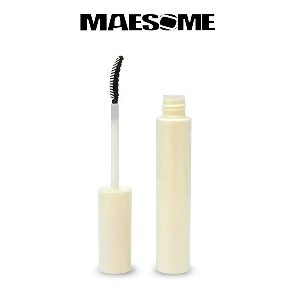 
High grade packaging container plastic white round mascara tube with silk screen or hot stamping 