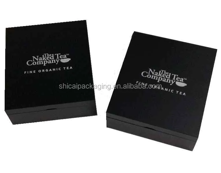 
Factory Customized MDF Wooden Box For Tea Bags Engraving LOGO 