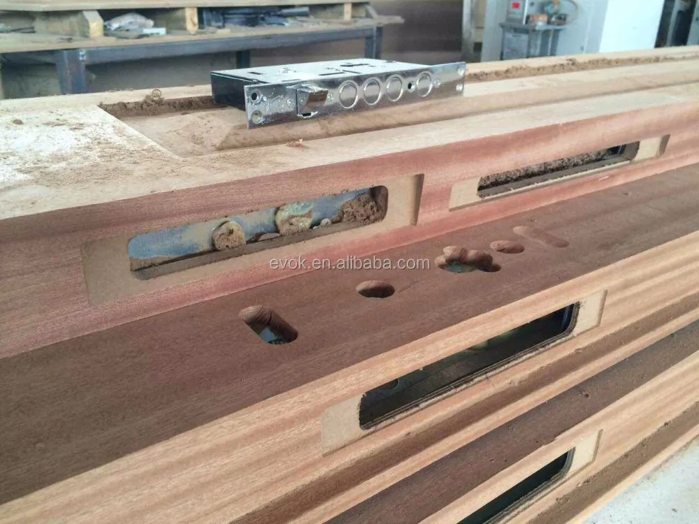 
CNC high-speed and full function wooden-door lock-hole and hinge boring machine 