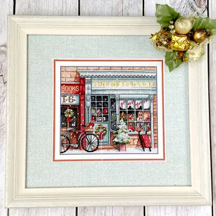 DMC Cross Embroidery Suite Simple Living Room Hanging Painting Landscape Bedroom Romantic European Street Corner