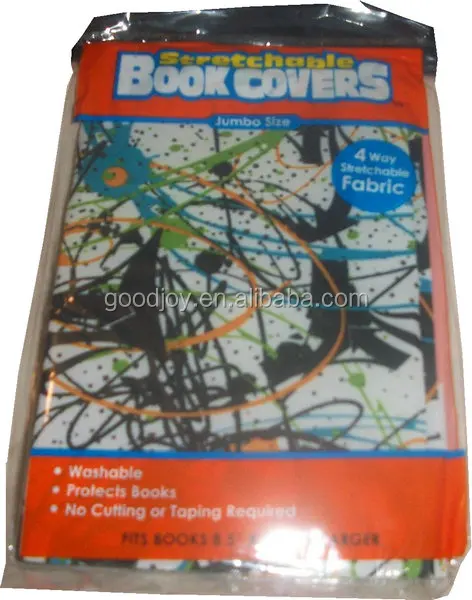 Hot Sale  Beautiful Colorful Book Covers Stretchable Fabric Book Cover Flexible Book Cover