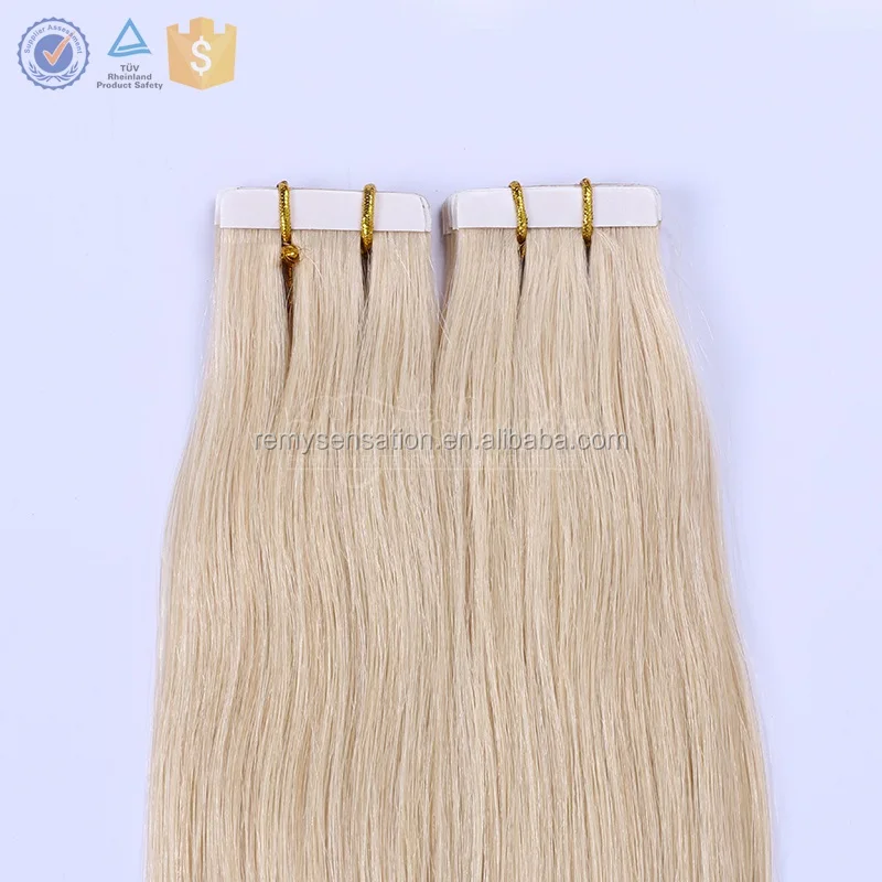 100% virgin hair vendor double drawn cuticle remy human tape in hair extension