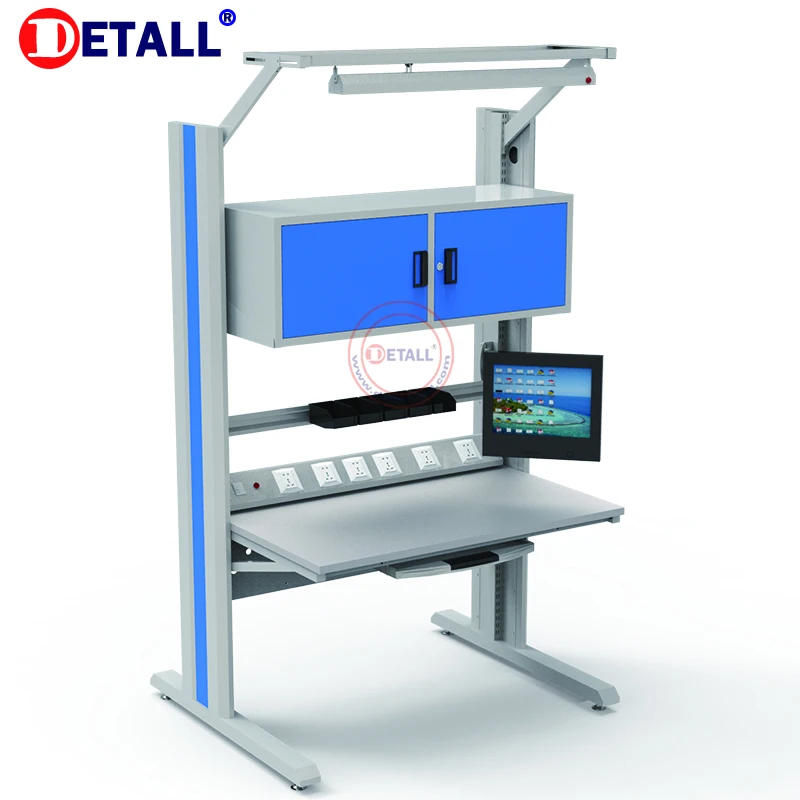 Detall ergonomic esd work bench with antistatic function