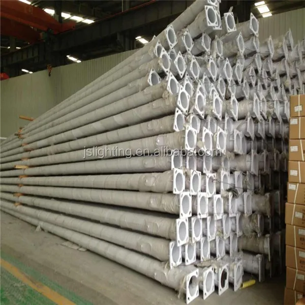 
stadium galvanized lighting poles/small polygonal HDG street lighting pole/casting outdoor street lighting yard park garden lamp 