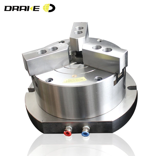 Vertical 3 soft jaws hollow pneumatic collet chucks for injection molding machines