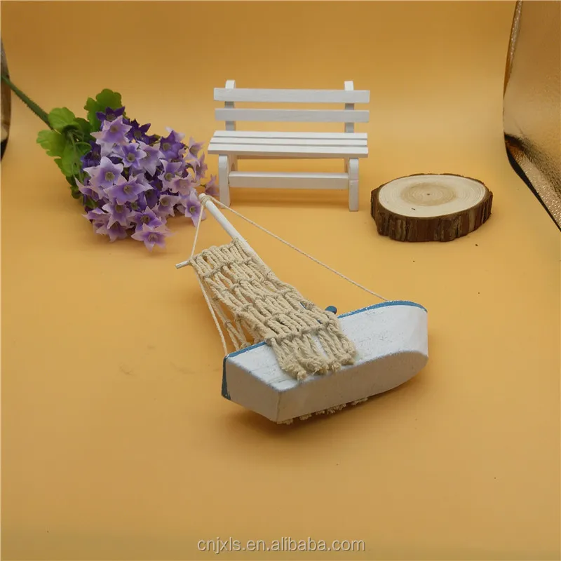 Ocean Canvas Fishing Boat Model Wooden Ship Model for gifts