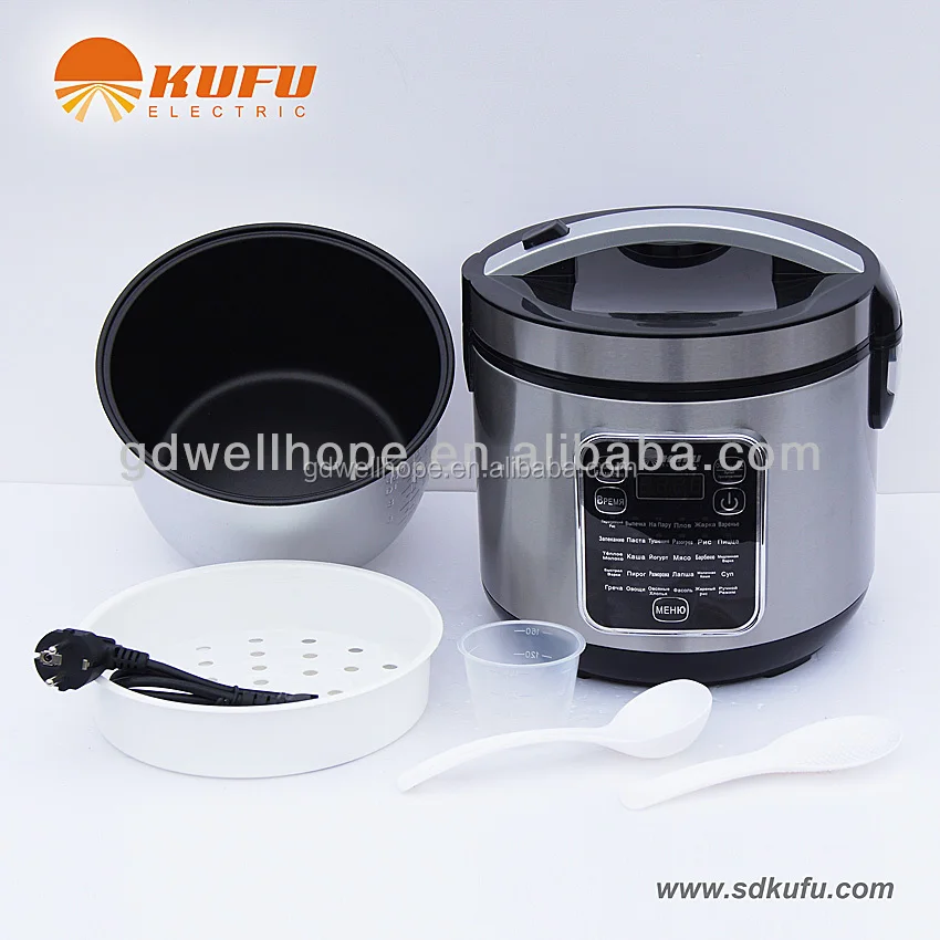 Multipurpose Programmable Digital ELectric Multi Cooker 6L Food Steamer Rice Cooker with Non-Stick Bowl