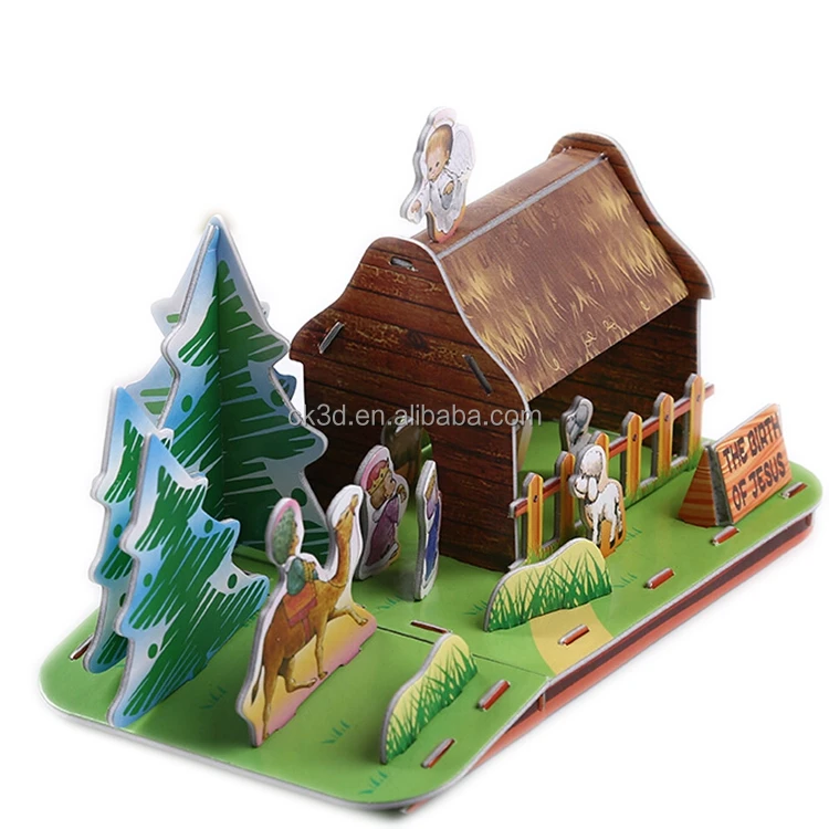 Hot selling funny 3d diy room eva foam puzzle