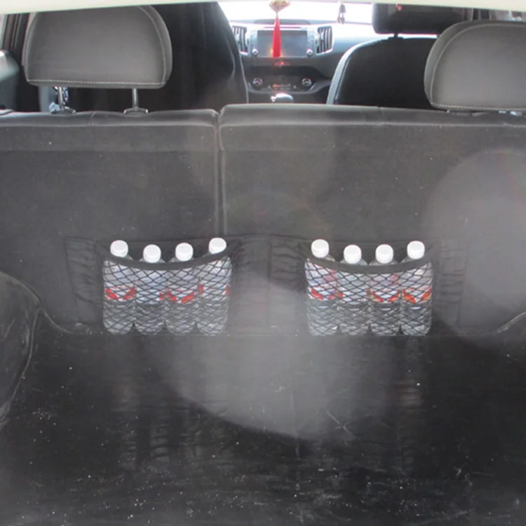 Cheap bungee hatchback minivan storage cargo nets / Car boot net organiser / SUV rear cargo net