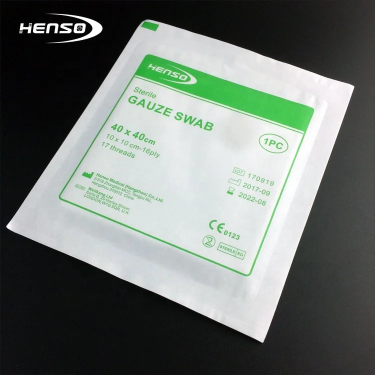 
Disposable Sterile Pure Cotton Gauze Swab 