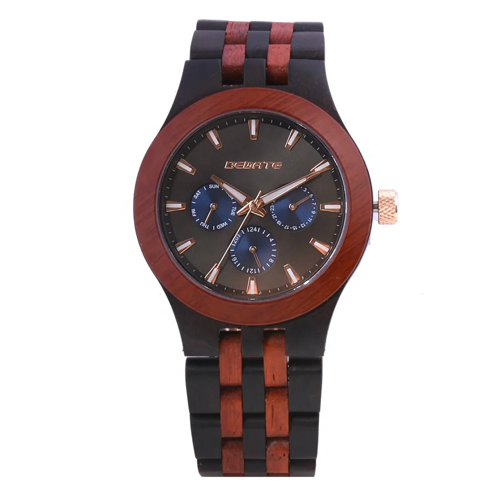 BEWELL watch store online sale luxury watch dropshipping wood watch men with luxury wooden wristwatch boxes
