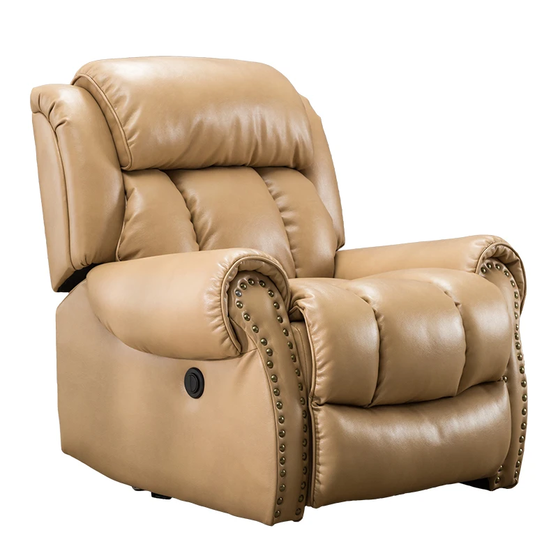 Современный европейский стиль, кожаный Многофункциональный Электрический диван с откидной спинкой