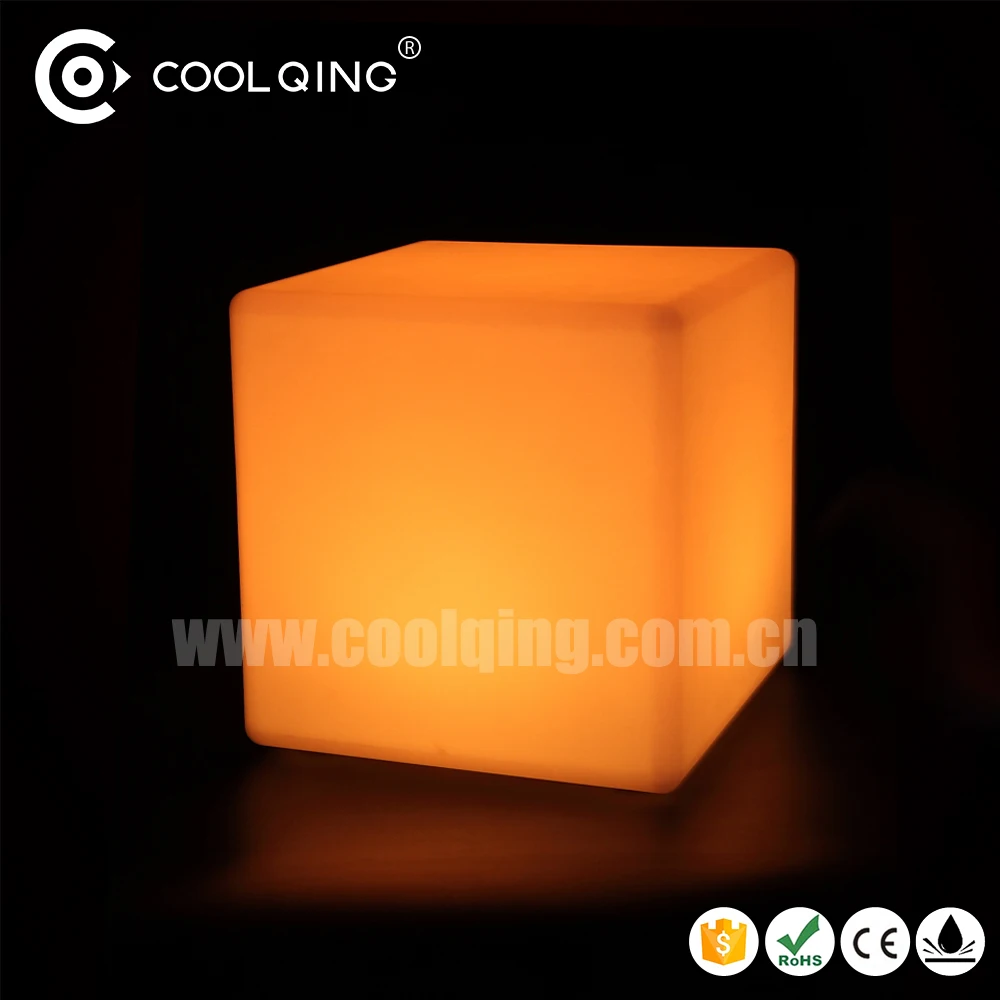 Lighted Cube Stool led Light up cube Decorative LED bar cube