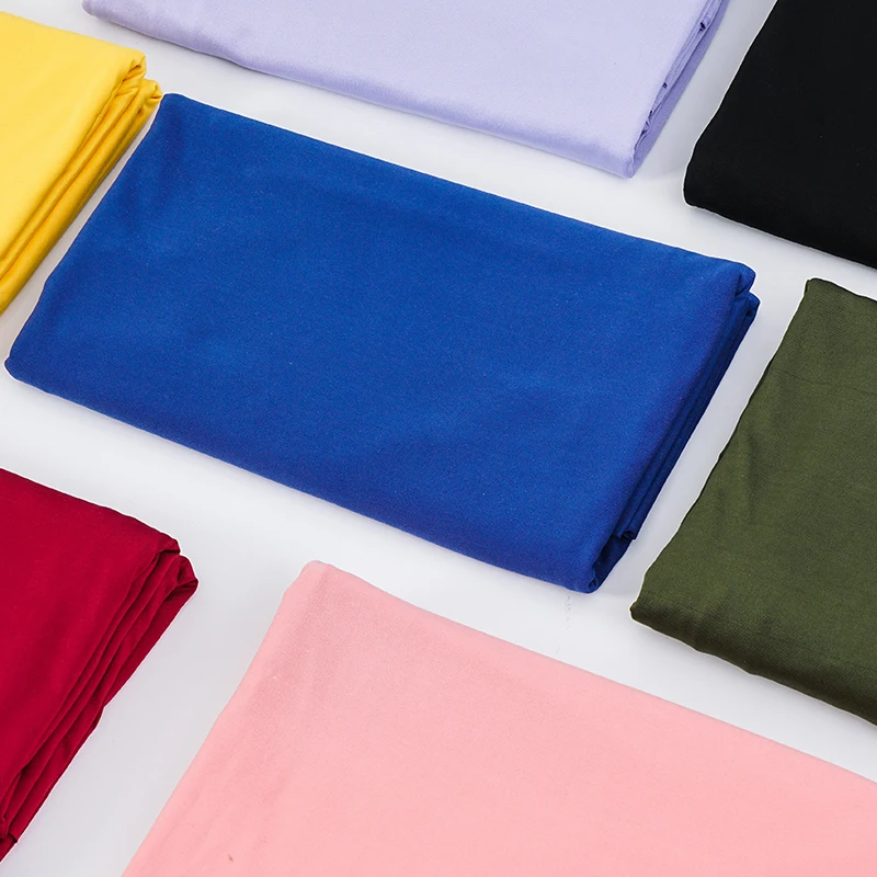 
Knitted 95% polyester 5% spandex milk silk four way stretch lining fabric for garment 