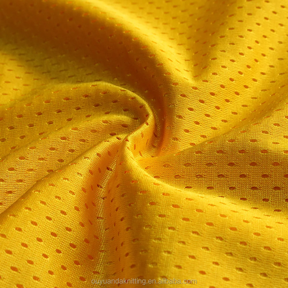 100% Polyester 11x1 Tricot Mesh Fabric for Reversible Basketball Jersey