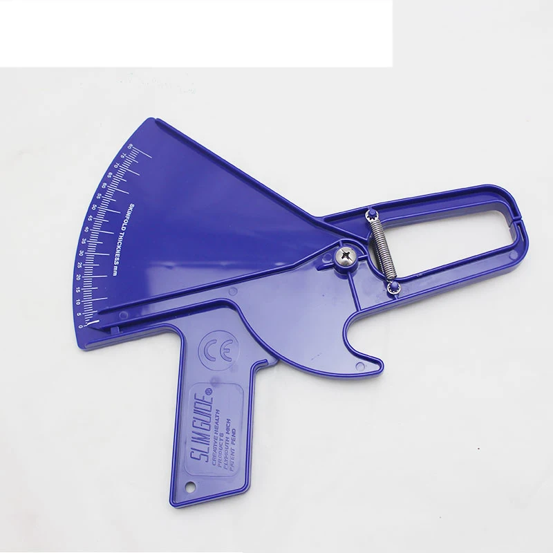 
ZHUOYU Slim Skinfold Skin Fold Tester Body Fat Caliper Test Measurement Guide 0-80MM 