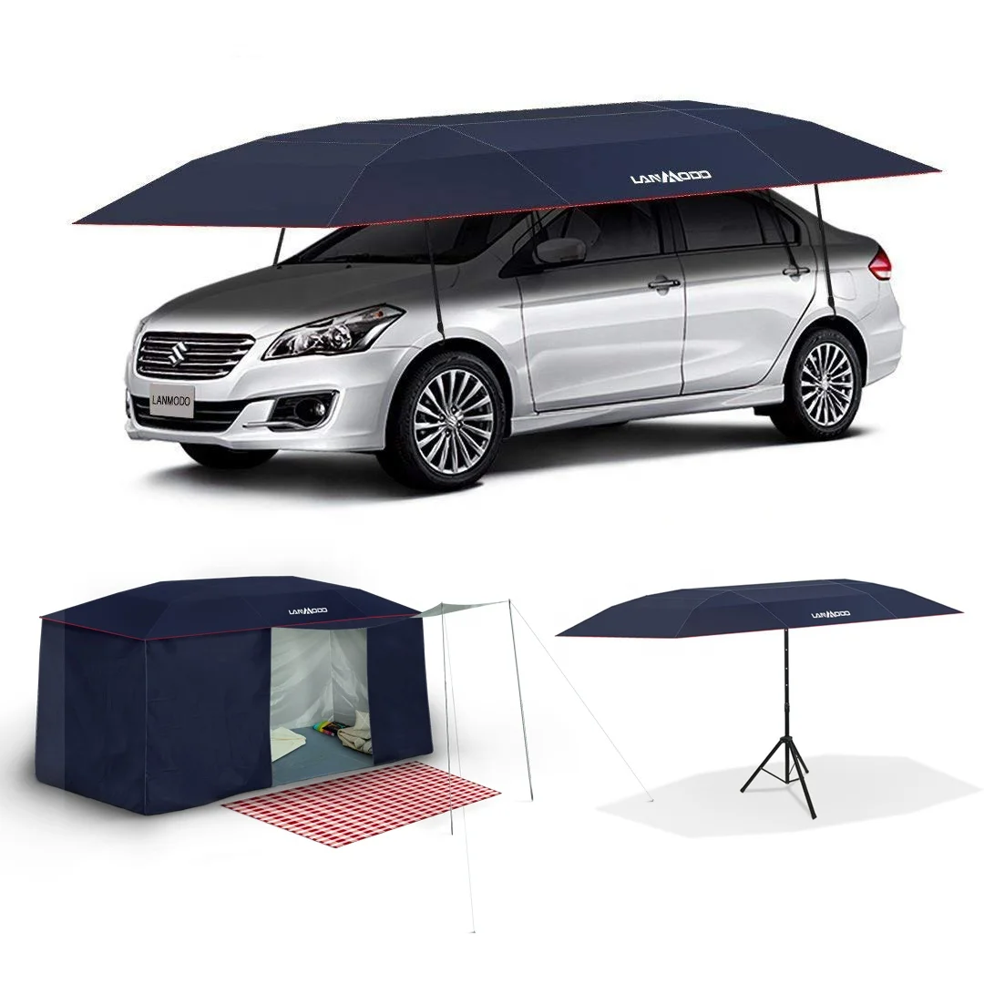 
Lanmodo folded 4.8 M shelter for car automatic portable garage hail protection car umbrella 