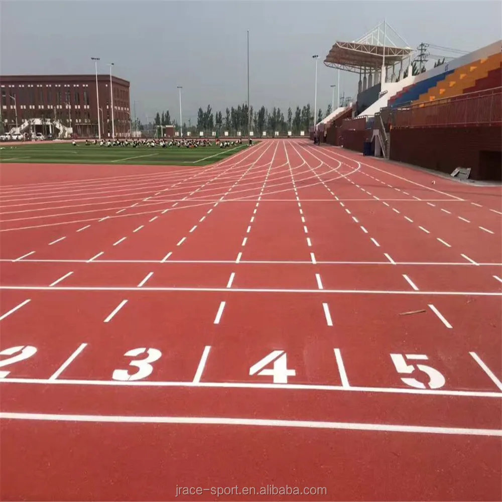 Professional 400 Meter synthetic Running rubber track carpet