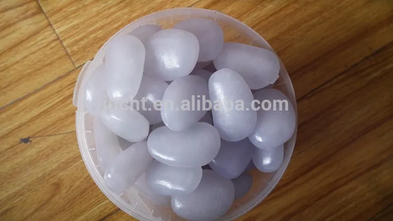 glow in the dark pebble stone blue