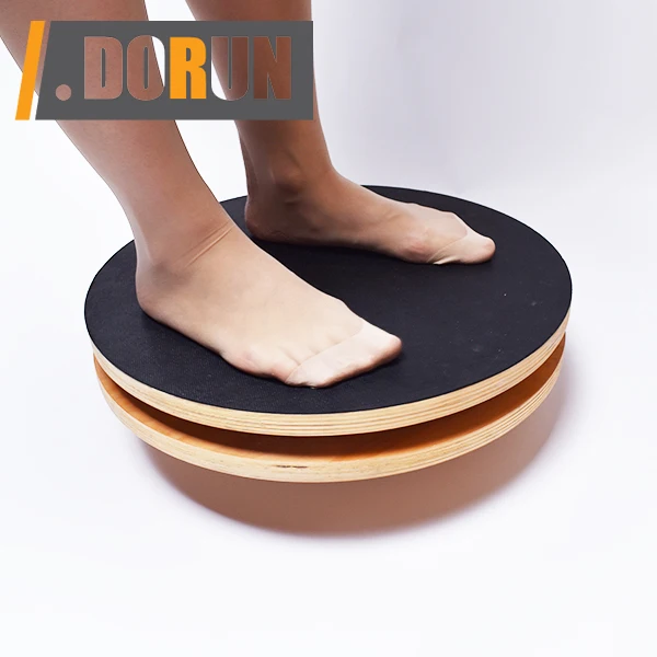 2 in 1 Funny Function Twister Wobble Training Black Round Balance Board with Figure Trimmer  for figure skating Training