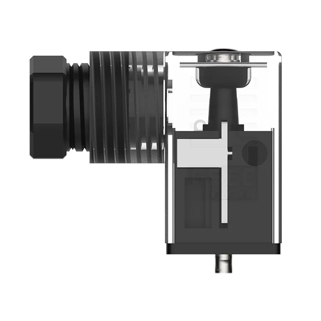 Waterproof IP67 24V C type field wirable valve connector in PG7 cable gland