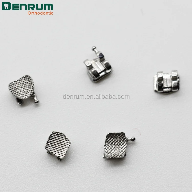 
Denrum Dental Supply Mesh Base MIM Orthodontic Mini Roth Brackets 