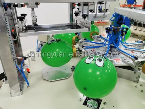 2 Color Automatic Balloon Silk Screen Printer Machine For Sale