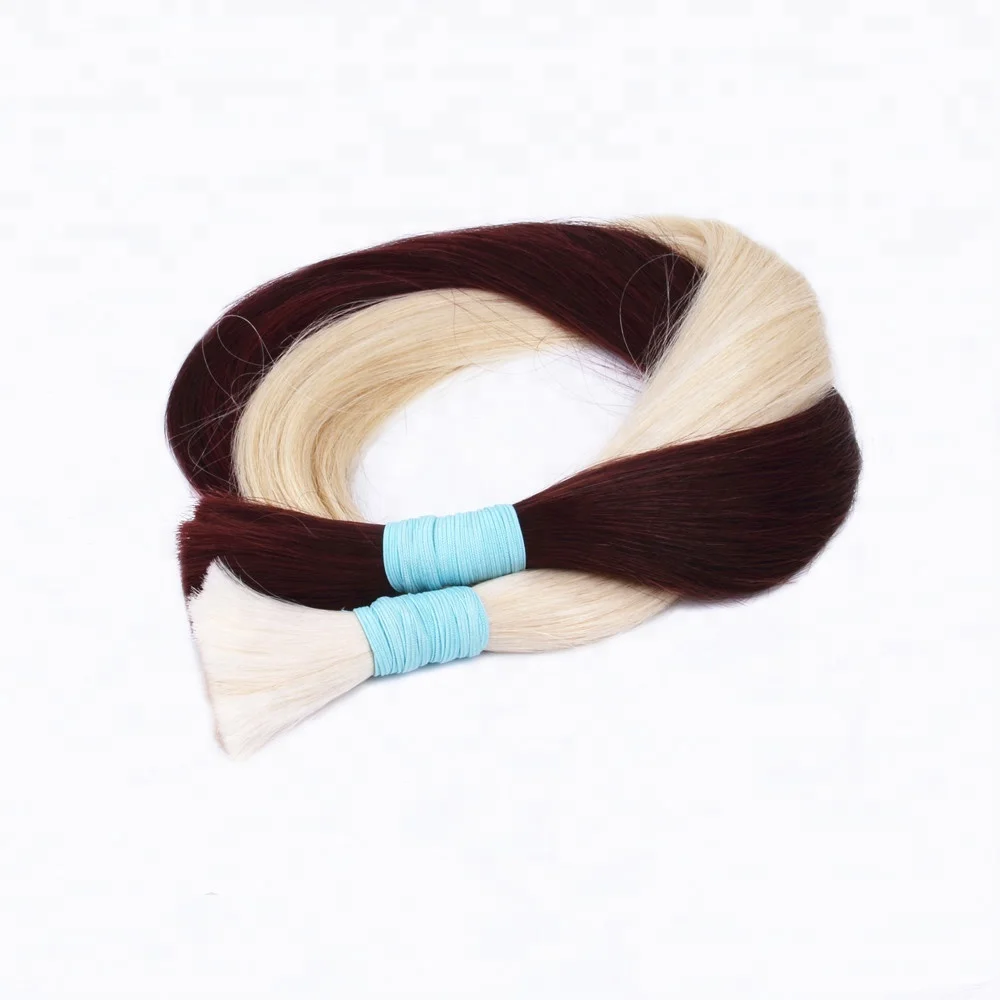 Unwefted Human Bulk Virgin Hair For Braiding,Russian Remy Human Hair Extension, Factory Price Chinese Hair Bundles