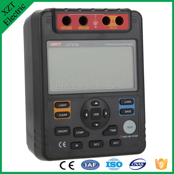 UNI-T | многофункциональный Тестер Сопротивления Изоляции Мегомметром UT513A