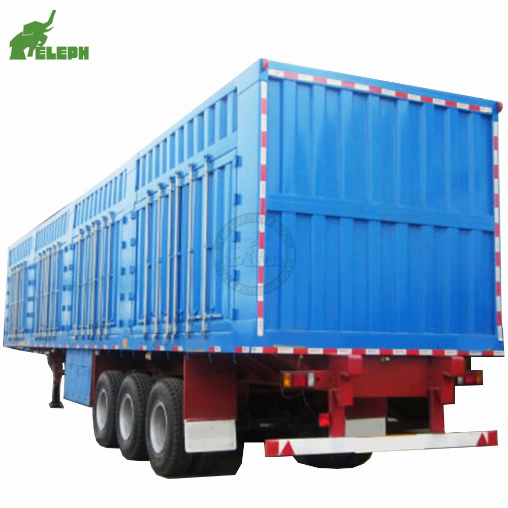 Bulk Cargo Transport Van Box Semi Trailer  used for dry/valued goods