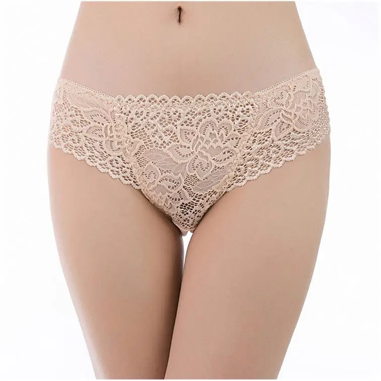 Factory stock fine quality breathable cotton embroidery lady underwear panties