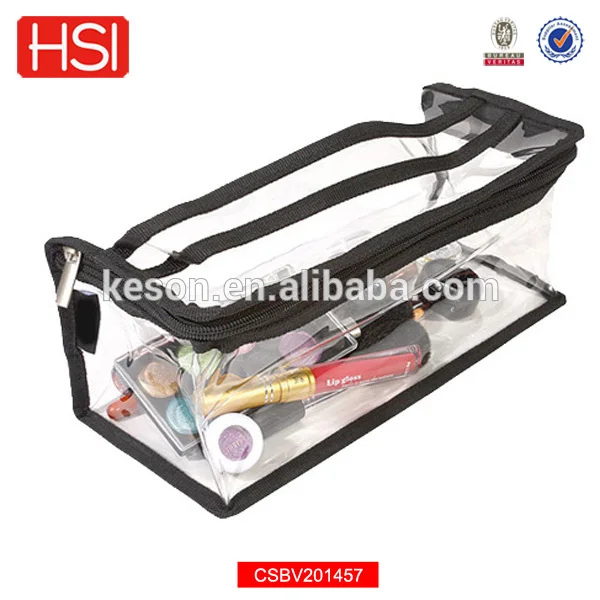 прозрачные 2015 горячих продаж цена по прейскуранту завода modella косметический мешок