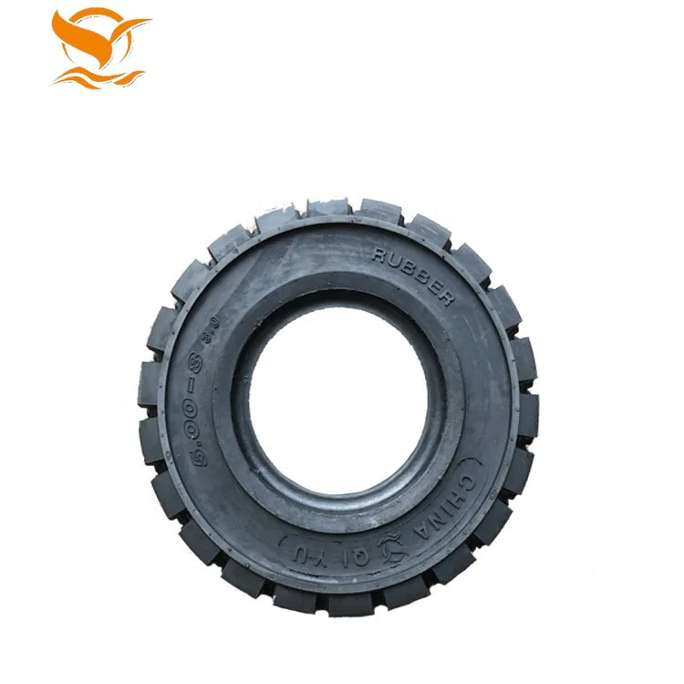 
High quality 2018 solid industrial forklift rubber cart tire 