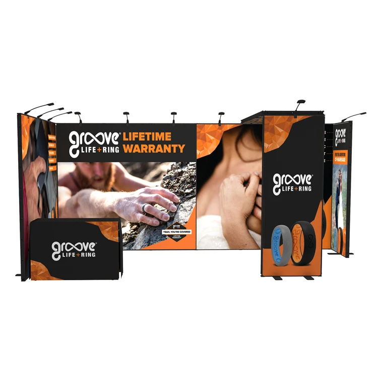 
10x20ft/10x30ft Changeable Trade Show Display Stand With Graphic Designing 