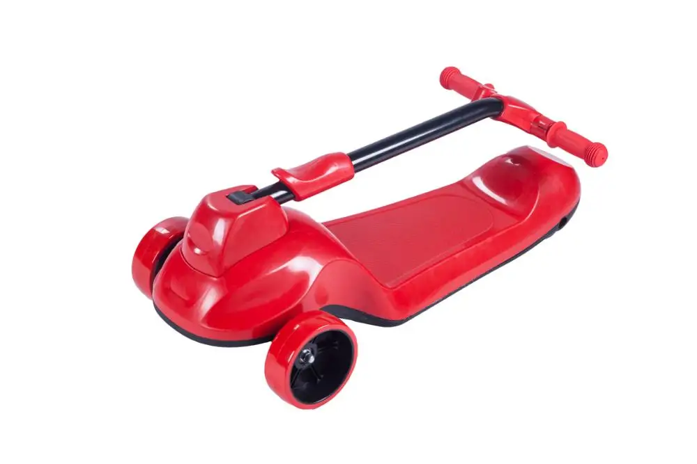 Ширококолесный электроскутер с кнопкой управления скоростью для детей в возрасте от 2 до 6 лет