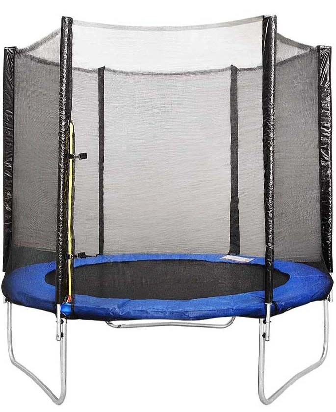 Hot sale 8ft trampoline with security net outdoor jumping trampoline for kids