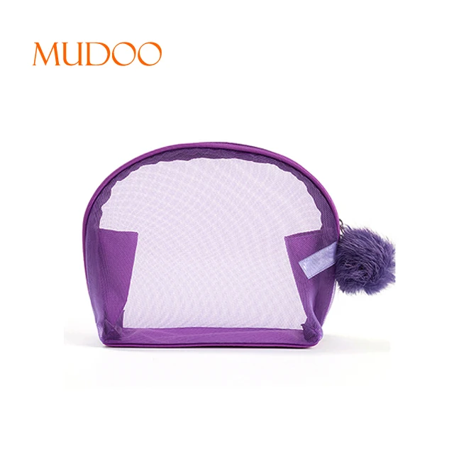 Women Nylon Cosmetic Bag Travel Makeup Organizer Mesh Bag