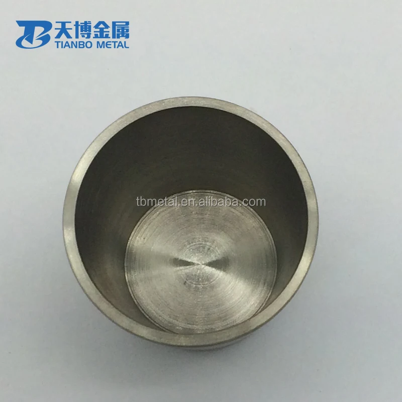 W1 99.95% pure Tungsten crucible for quartz glass melting furnace rare earth smelting furnace factory baoji tianbo metal company
