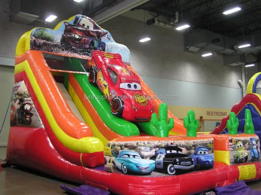 Fast delivery giant inflatable car type slide, inflatable slides in stock SL-33