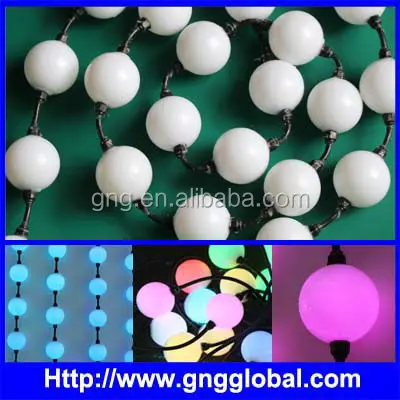 50mm full color LED ball type led milky pixel module WS2811 led pixel module
