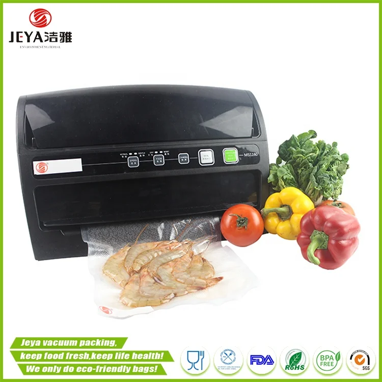 
Custom Printed Heat Seal Vacuum Plastic Bag for Household Sealer 