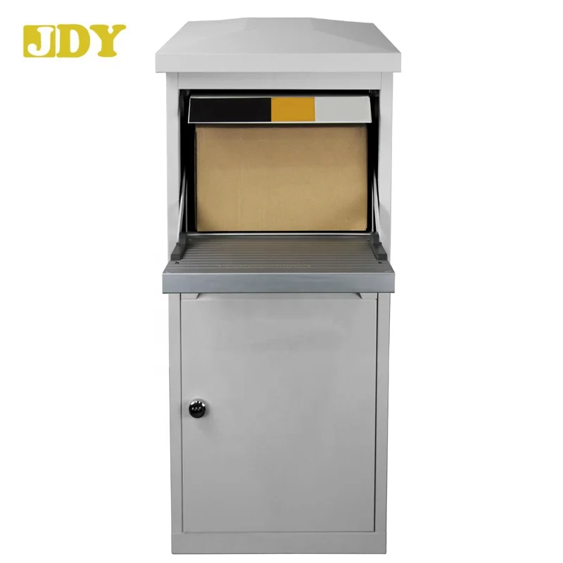 Front access Aluminum door Safe and Secure Large Capacity Galvanized Steel Wall Mounted Locking Vertical Parcel Dropbox Mailbox