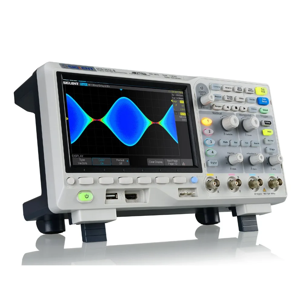 
Siglent New SDS1204X-E ,200MHz 4 Channels oscilloscope, measurement tool 
